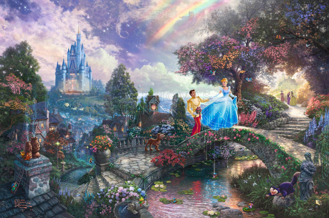 Cinderella Wishes Upon a Dream - Limited Edition Canvas - JE - (Unframed)