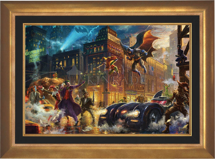 The Dark Knight Saves Gotham City - Limited Edition Canvas (SN - Standard Numbered) - ArtOfEntertainment.com