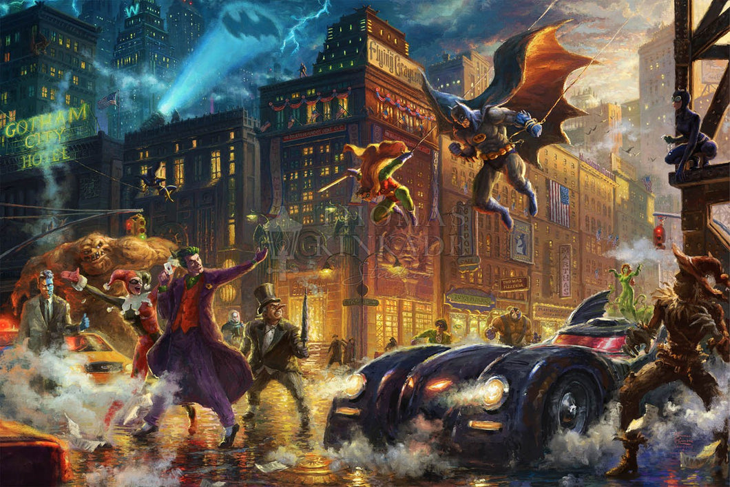 Dark Knight Saves Gotham City, The - Limited Edition Canvas - SN - (Unframed)