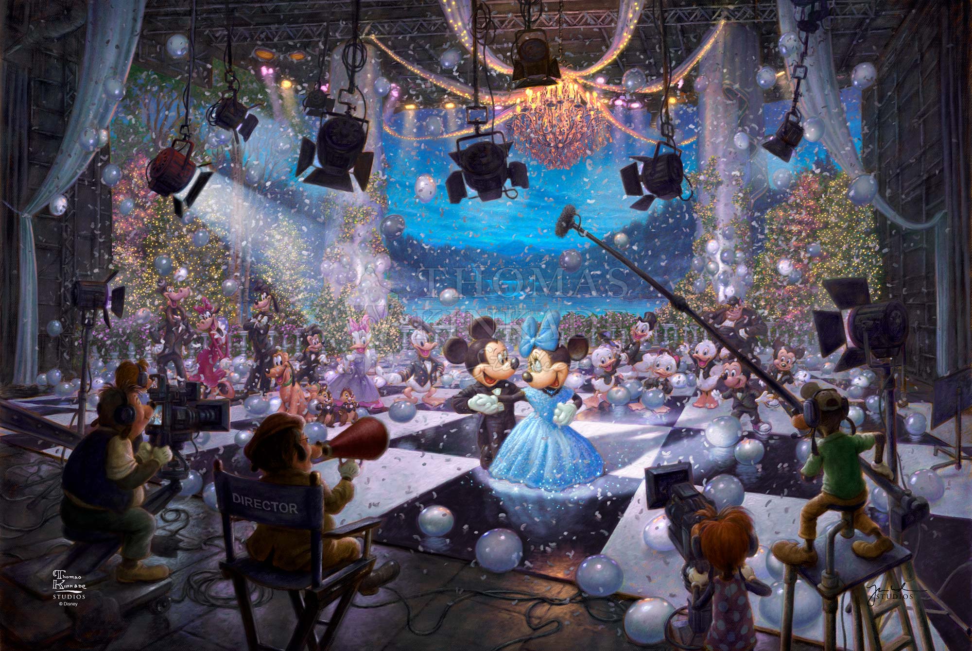Thomas Kinkade Studios - Disney Alice in Wonderland - Jewel Edition Art 12 x 18 / JE / Unframed
