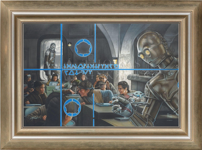 <em>The Mandalorian</em>™ - Getting Schooled - Limited Edition Canvas (SN - Standard Numbered) Limited Edition Canvas - Art Of Entertainment
