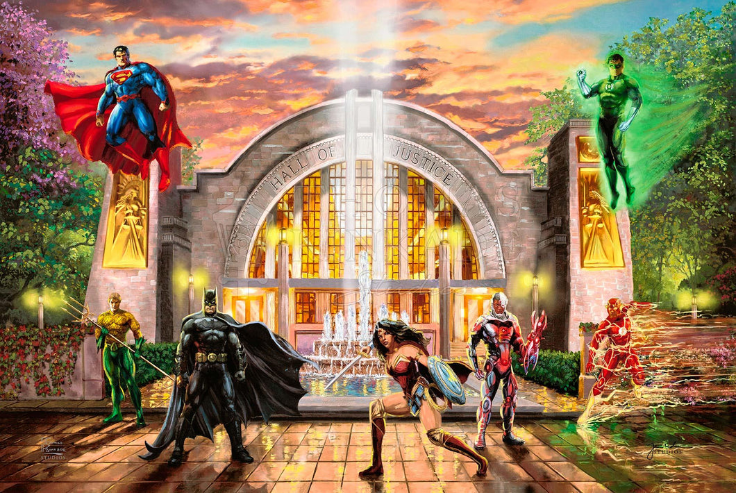 Hall of Justice - Limited Edition Canvas (SN - Standard Numbered) - Art Of Entertainment