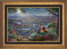 Load image into Gallery viewer, Disney Lady and the Tramp Falling in Love - Limited Edition Canvas (SN - Standard Numbered) - ArtOfEntertainment.com

