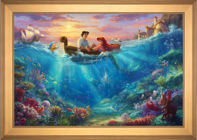 The Little Mermaid Falling in Love - Limited Edition Canvas (SN - Standard Numbered) - ArtOfEntertainment.com