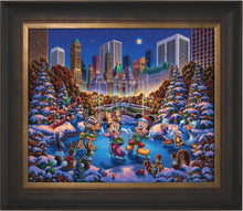 Load image into Gallery viewer, Mickey and Friends Skating in Central Park - Limited Edition Canvas (AP - Artist Proof) - ArtOfEntertainment.com
