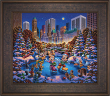 Load image into Gallery viewer, Mickey and Friends Skating in Central Park - Limited Edition Canvas (SN - Standard Numbered) - ArtOfEntertainment.com
