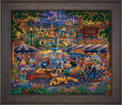 Mickey and Friends in Paris - Limited Edition Canvas (AP - Artist Proof) - ArtOfEntertainment.com