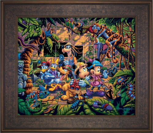 Mickey and Friends Exploring the Jungle - Limited Edition Canvas (SN - Standard Numbered) - ArtOfEntertainment.com