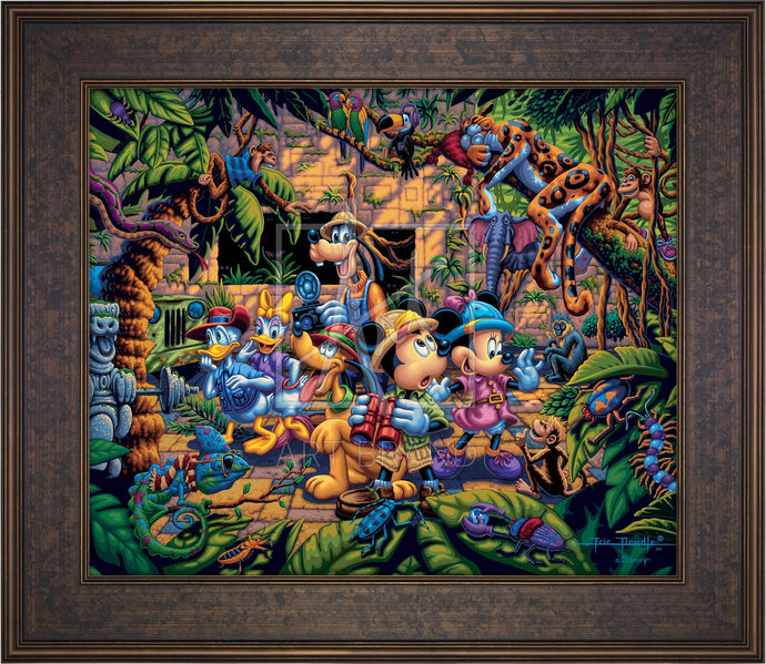 Mickey and Friends Exploring the Jungle - Limited Edition Canvas (SN - Standard Numbered) - ArtOfEntertainment.com