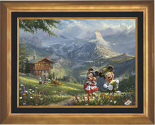 Load image into Gallery viewer, Mickey and Minnie in Alps - Limited Edition Canvas (SN - Standard Numbered) - ArtOfEntertainment.com
