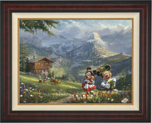 Load image into Gallery viewer, Mickey and Minnie in Alps - Limited Edition Canvas (SN - Standard Numbered) - ArtOfEntertainment.com
