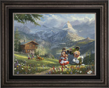 Load image into Gallery viewer, Mickey and Minnie in Alps - Limited Edition Canvas (SN - Standard Numbered) - ArtOfEntertainment.com

