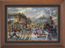Load image into Gallery viewer, Disney Mickey and Minnie Candy Cane Express - Limited Edition Canvas (SN - Standard Numbered)
