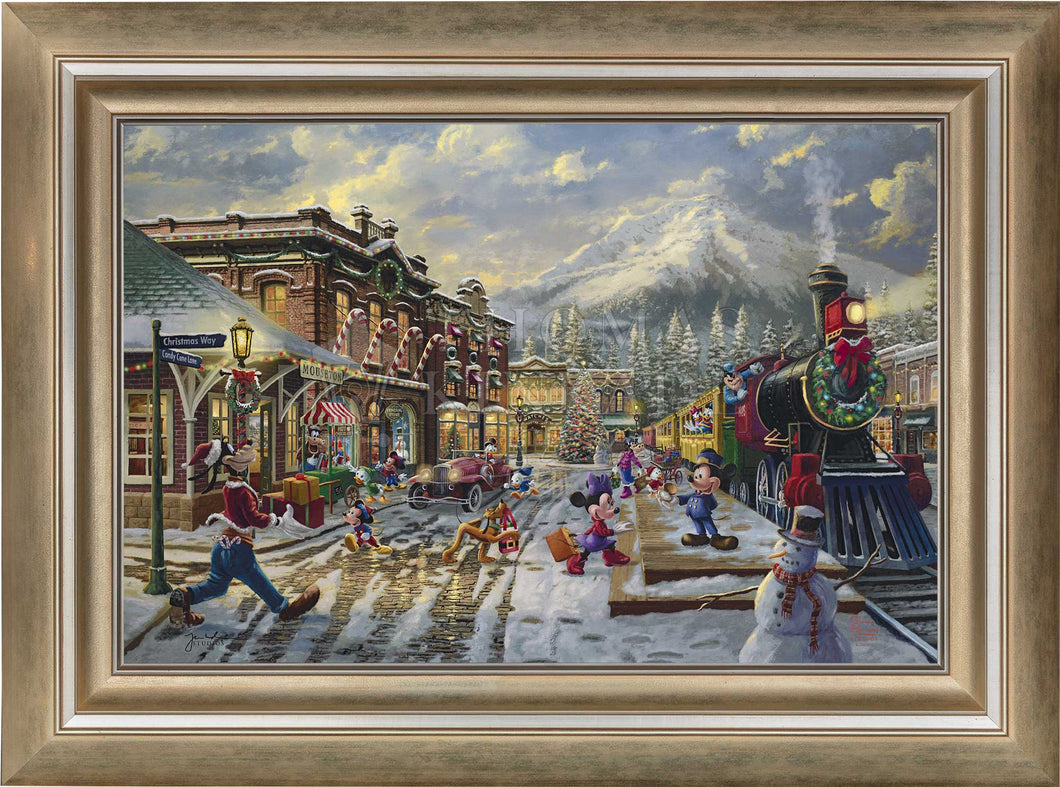 Disney Mickey and Minnie Candy Cane Express - Limited Edition Canvas (SN - Standard Numbered)