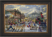 Load image into Gallery viewer, Disney Mickey and Minnie Candy Cane Express - Limited Edition Canvas (SN - Standard Numbered)
