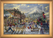 Load image into Gallery viewer, Disney Mickey and Minnie Candy Cane Express - Limited Edition Canvas (SN - Standard Numbered)
