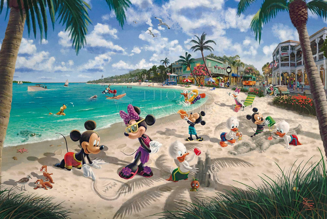 Disney - Mickey and Minnie in Florida - Limited Edition Canvas - SN - (Unframed)