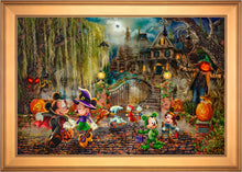 Load image into Gallery viewer, Disney Mickey and Minnie Halloween Fun - Limited Edition Canvas (JE - Jewel Edition)
