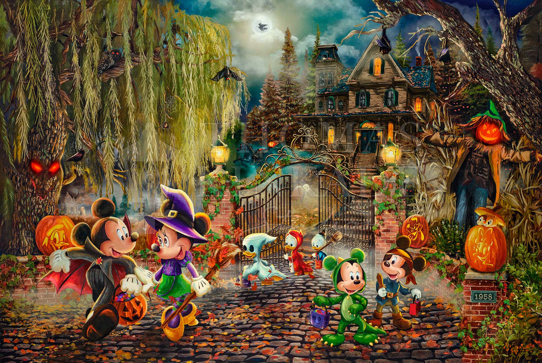 Disney Mickey and Minnie Halloween Fun - Limited Edition Canvas (JE - Jewel Edition)
