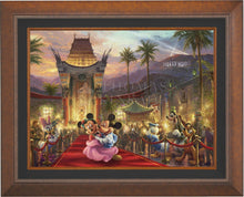 Load image into Gallery viewer, Mickey and Minnie in Hollywood - Limited Edition Canvas (JE - Jewel Edition) - ArtOfEntertainment.com
