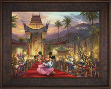Load image into Gallery viewer, Mickey and Minnie in Hollywood - Limited Edition Canvas (JE - Jewel Edition) - ArtOfEntertainment.com
