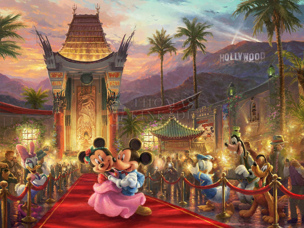Mickey and Minnie in Hollywood - Limited Edition Canvas - JE - (Unframed)