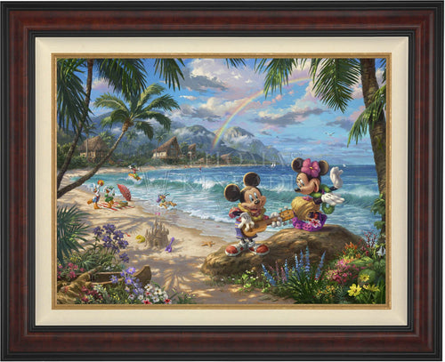 Mickey and Minnie in Hawaii - Limited Edition Canvas (SN - Standard Numbered) - ArtOfEntertainment.com