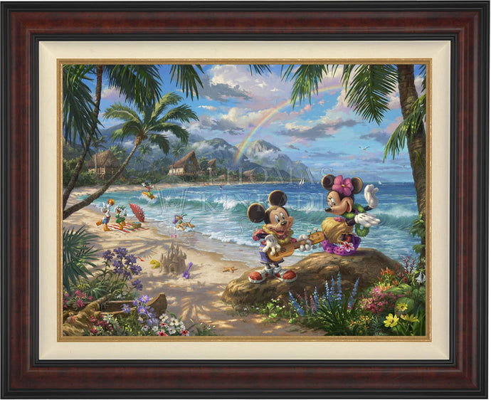 Mickey and Minnie in Hawaii - Limited Edition Canvas (SN - Standard Numbered) - ArtOfEntertainment.com