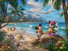 Load image into Gallery viewer, Mickey and Minnie in Hawaii - Limited Edition Canvas - JE - (Unframed)
