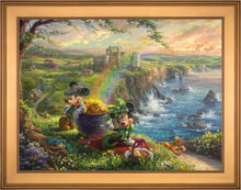 Load image into Gallery viewer, Disney Mickey and Minnie in Ireland - Limited Edition Canvas (JE - Jewel Edition)
