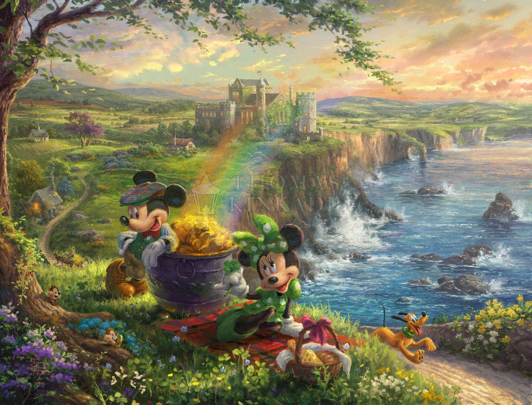 Mickey and Minnie in Ireland - Limited Edition Canvas - SN - (Unframed)