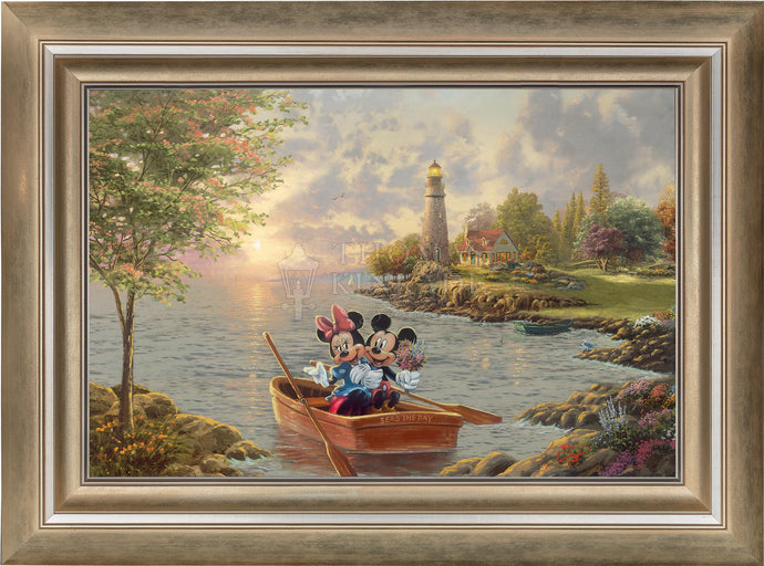 Mickey and Minnie Lighthouse Cove - Limited Edition Canvas (SN - Standard Numbered) - ArtOfEntertainment.com