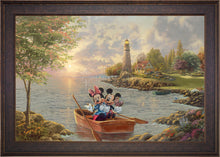 Load image into Gallery viewer, Mickey and Minnie Lighthouse Cove - Limited Edition Canvas (SN - Standard Numbered) - ArtOfEntertainment.com

