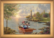 Load image into Gallery viewer, Mickey and Minnie Lighthouse Cove - Limited Edition Canvas (SN - Standard Numbered) - ArtOfEntertainment.com
