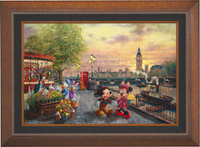 Load image into Gallery viewer, Disney Mickey and Minnie in London - Limited Edition Canvas (JE - Jewel Edition)
