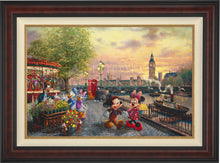 Load image into Gallery viewer, Disney Mickey and Minnie in London - Limited Edition Canvas (JE - Jewel Edition)
