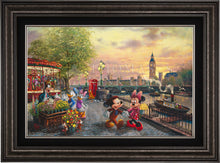 Load image into Gallery viewer, Disney Mickey and Minnie in London - Limited Edition Canvas (JE - Jewel Edition)
