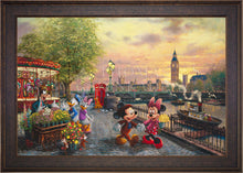 Load image into Gallery viewer, Disney Mickey and Minnie in London - Limited Edition Canvas (JE - Jewel Edition)
