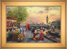 Load image into Gallery viewer, Disney Mickey and Minnie in London - Limited Edition Canvas (JE - Jewel Edition)
