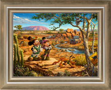 Load image into Gallery viewer, Mickey and Minnie in the Outback - Limited Edition Canvas (SN - Standard Numbered) - ArtOfEntertainment.com
