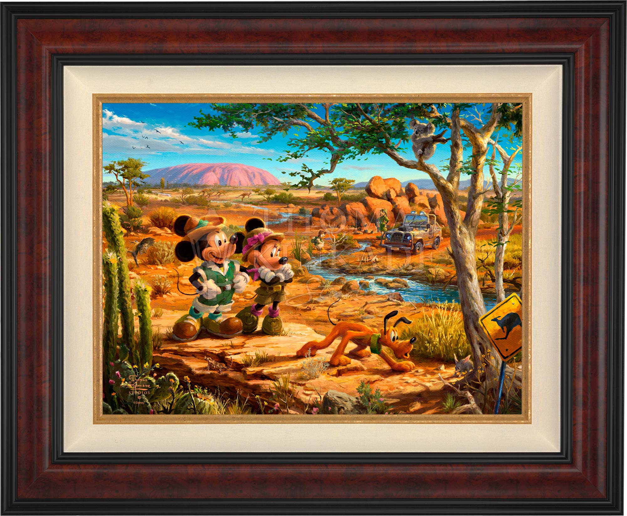 トーマスキンケード　ディズニー　ミッキー&ミニー/イン ザ アウトバック Disney Mickey and Minnie in the Outback - Limited Edition