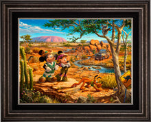 Load image into Gallery viewer, Disney Mickey and Minnie in the Outback - Limited Edition Canvas (JE - Jewel Edition)
