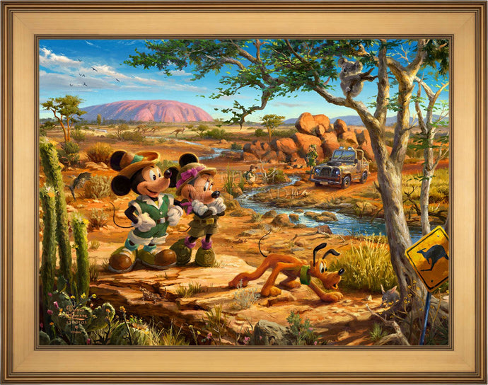 Mickey and Minnie in the Outback - Limited Edition Canvas (SN - Standard Numbered) - ArtOfEntertainment.com