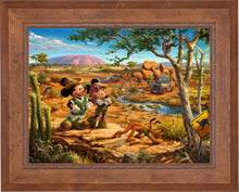 Load image into Gallery viewer, Mickey and Minnie in the Outback - Limited Edition Canvas (SN - Standard Numbered) - ArtOfEntertainment.com

