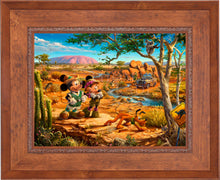 Load image into Gallery viewer, Disney Mickey and Minnie in the Outback - Limited Edition Canvas (JE - Jewel Edition)
