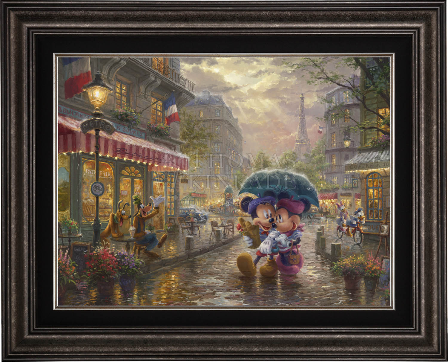 Mickey And Minnie In orders Paris - Thomas Kinkade Studios