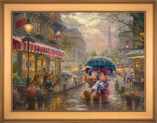 Load image into Gallery viewer, Disney Mickey and Minnie in Paris - Limited Edition Canvas (JE - Jewel Edition) - Art Of Entertainment
