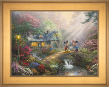 Load image into Gallery viewer, Mickey and Minnie - Sweetheart Bridge - Limited Edition Canvas (SN - Standard Numbered) - ArtOfEntertainment.com
