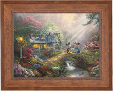 Load image into Gallery viewer, Mickey and Minnie - Sweetheart Bridge - Limited Edition Canvas (JE - Jewel Edition) - ArtOfEntertainment.com
