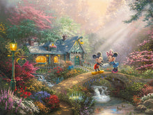 Load image into Gallery viewer, Disney Mickey and Minnie - Sweetheart Bridge - Limited Edition Canvas - JE - (Unframed)
